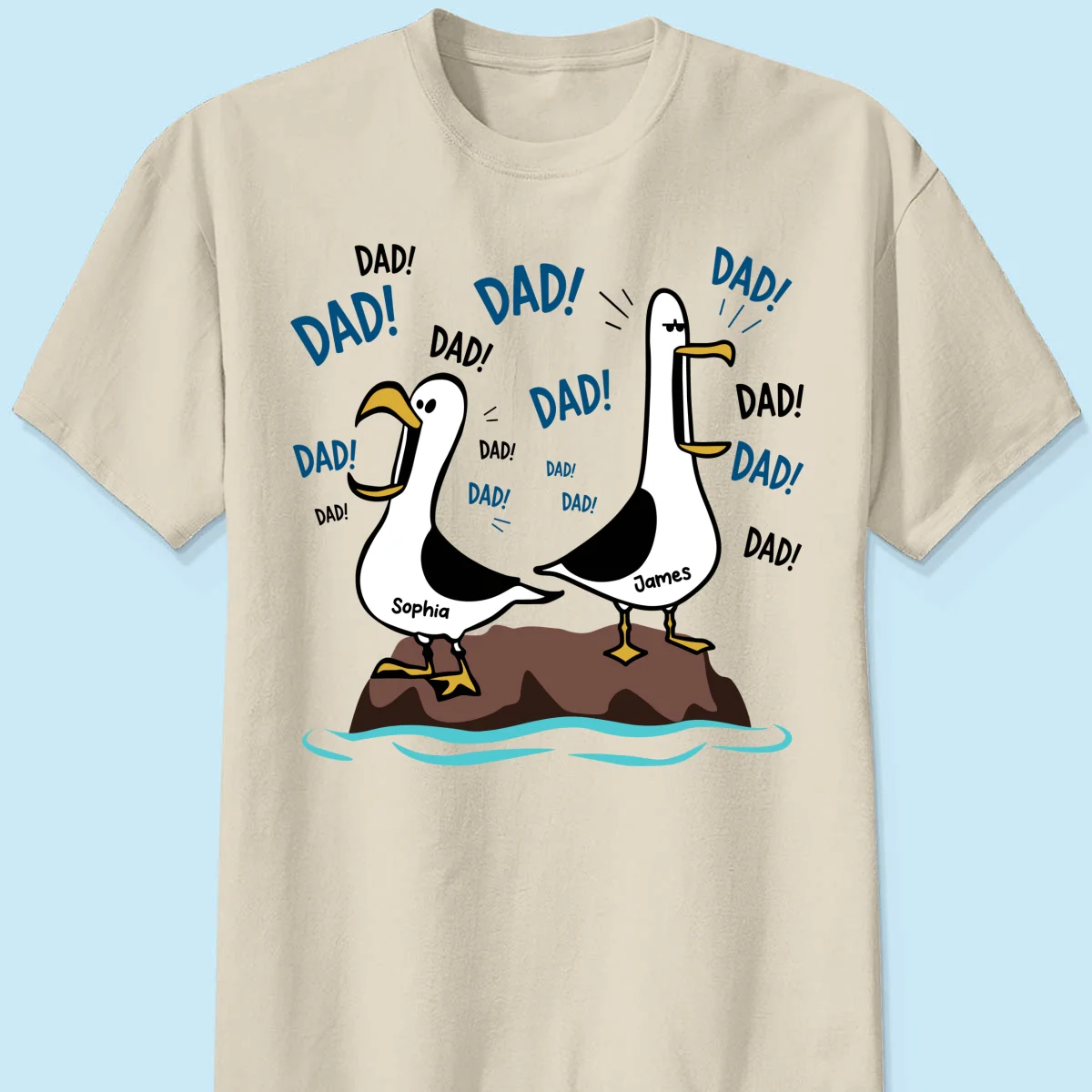 Seagull Dad! Dad! Dad! - Personalized Shirt - Funny Father's Day Gift For Dad, Husband - Image 11