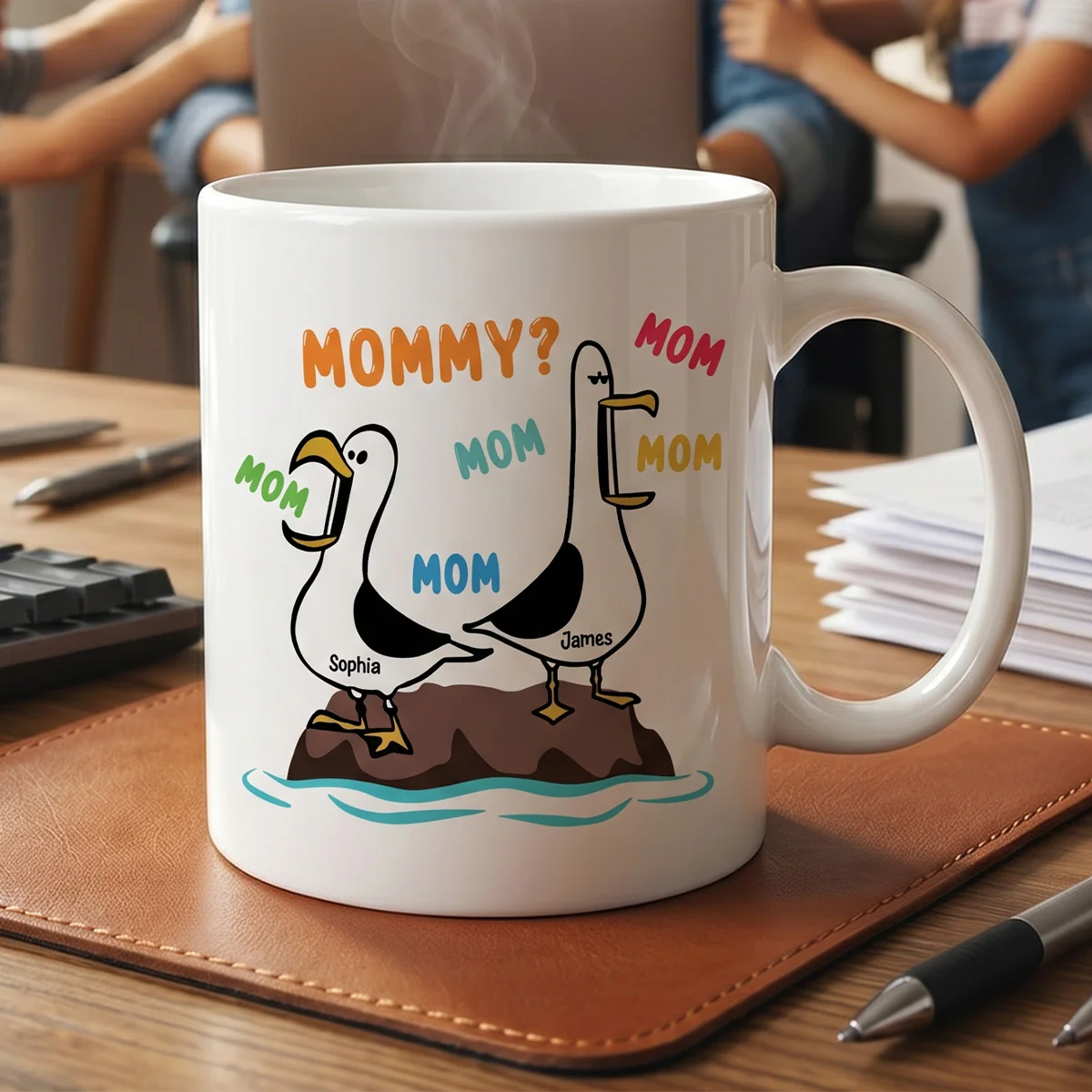 Seagull Mom Mom Mom Colorful - Personalized Mug - Funny Mother's Day Gift For Mom - Image 7