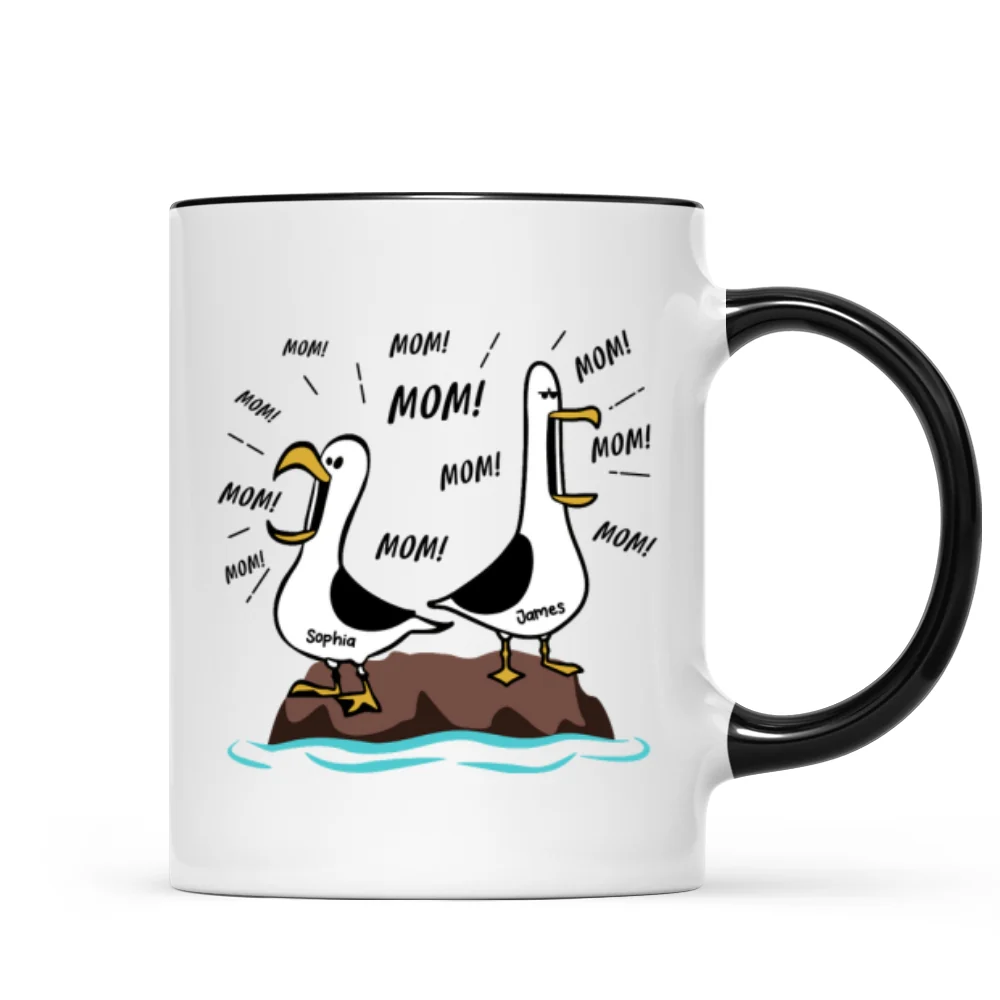 Seagull Mom Mom Mom Custom Name - Personalized Mug - Funny Mother's Day Gift For Mom - Image 10