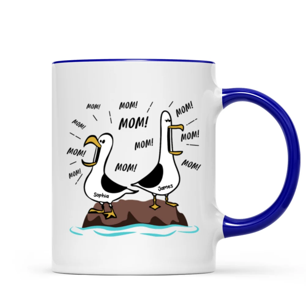 Seagull Mom Mom Mom Custom Name - Personalized Mug - Funny Mother's Day Gift For Mom - Image 11