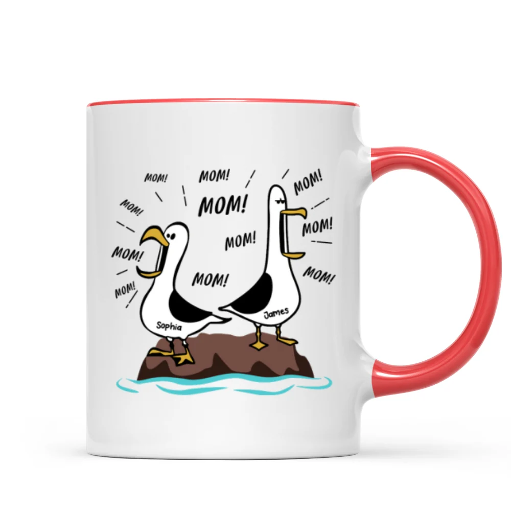 Seagull Mom Mom Mom Custom Name - Personalized Mug - Funny Mother's Day Gift For Mom - Image 12