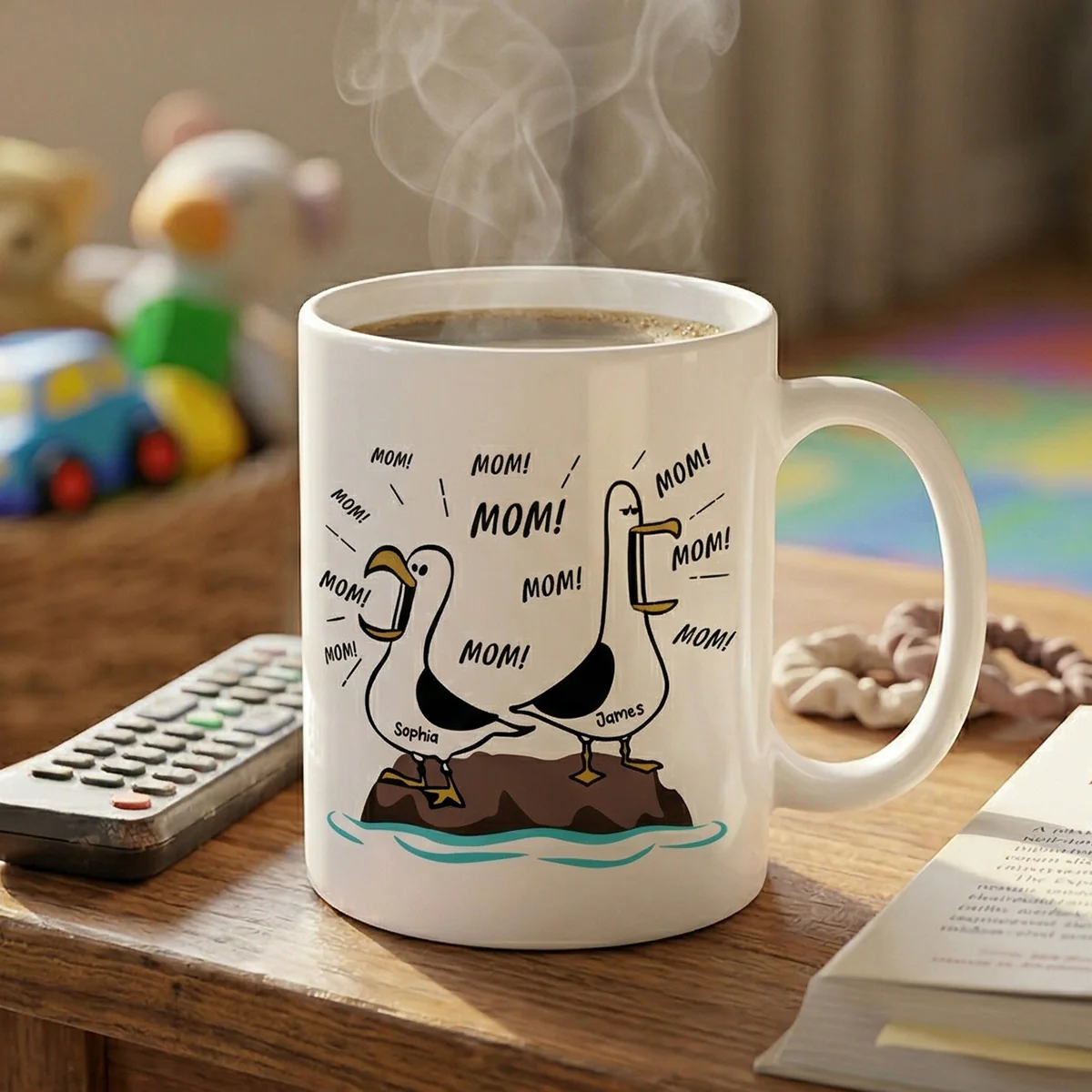 Seagull Mom Mom Mom Custom Name - Personalized Mug - Funny Mother's Day Gift For Mom - Image 5