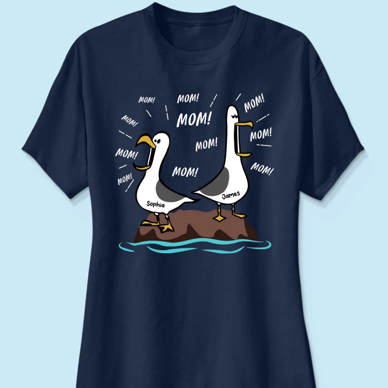 Seagull Mom Mom Mom Custom Name - Personalized Shirt - Funny Mother's Day Gift For Mom - Image 30