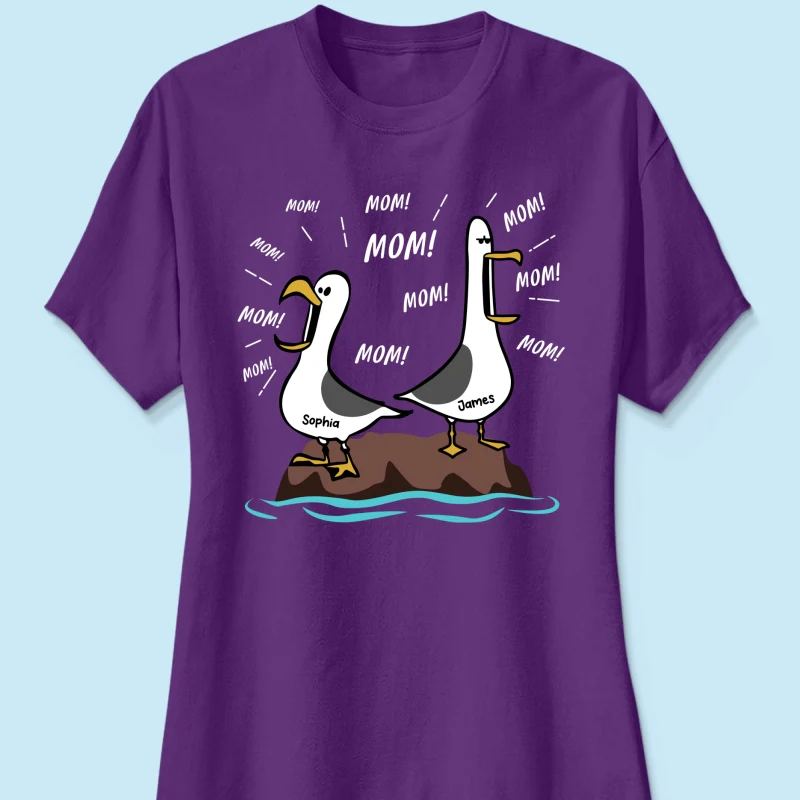 Seagull Mom Mom Mom Custom Name - Personalized Shirt - Funny Mother's Day Gift For Mom - Image 32