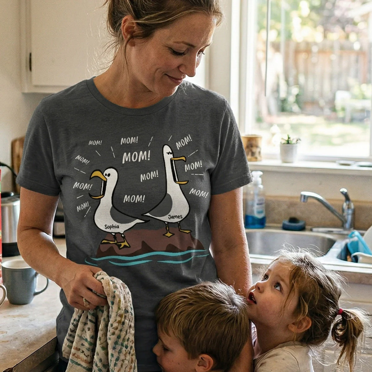Seagull Mom Mom Mom Custom Name - Personalized Shirt - Funny Mother's Day Gift For Mom - Image 8