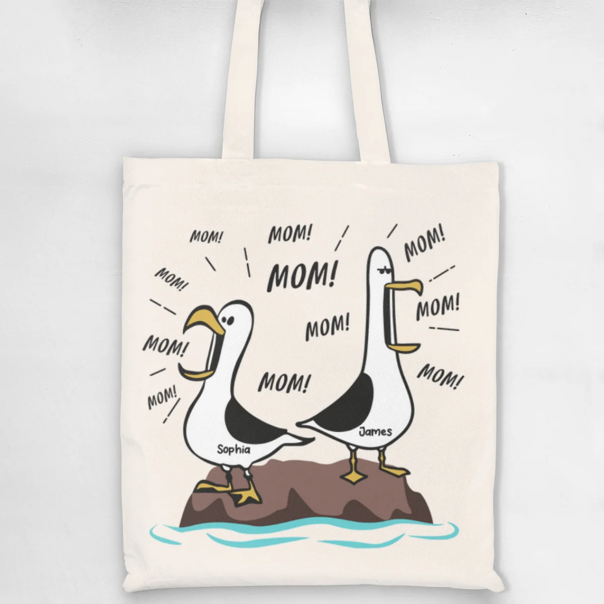 Seagull Mom Mom Mom - Personalized Tote Bag - Funny Mother's Day Gift For Mom - Image 9