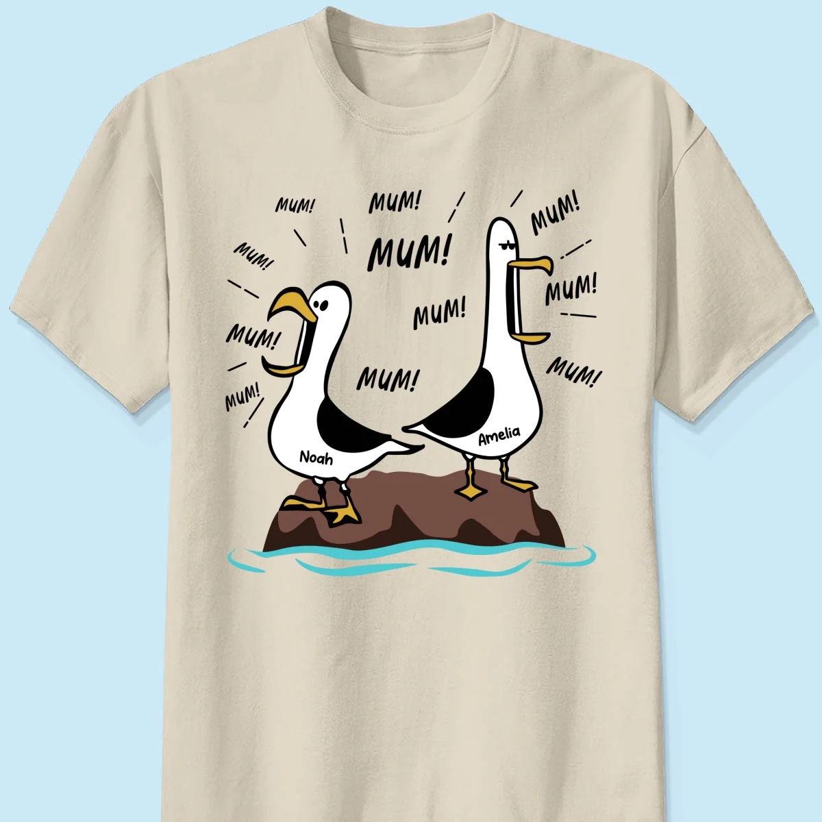 Seagull Mum Mum Mum Custom Name - Personalised Shirt - Funny Mother's Day Gift For Mum - Image 11