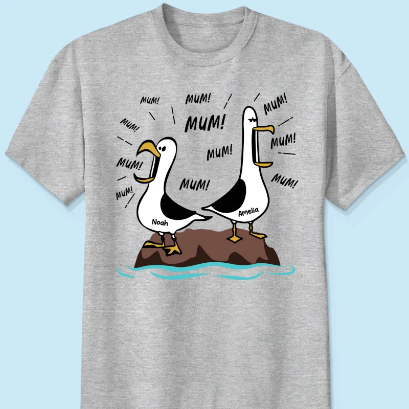 Seagull Mum Mum Mum Custom Name - Personalised Shirt - Funny Mother's Day Gift For Mum - Image 13