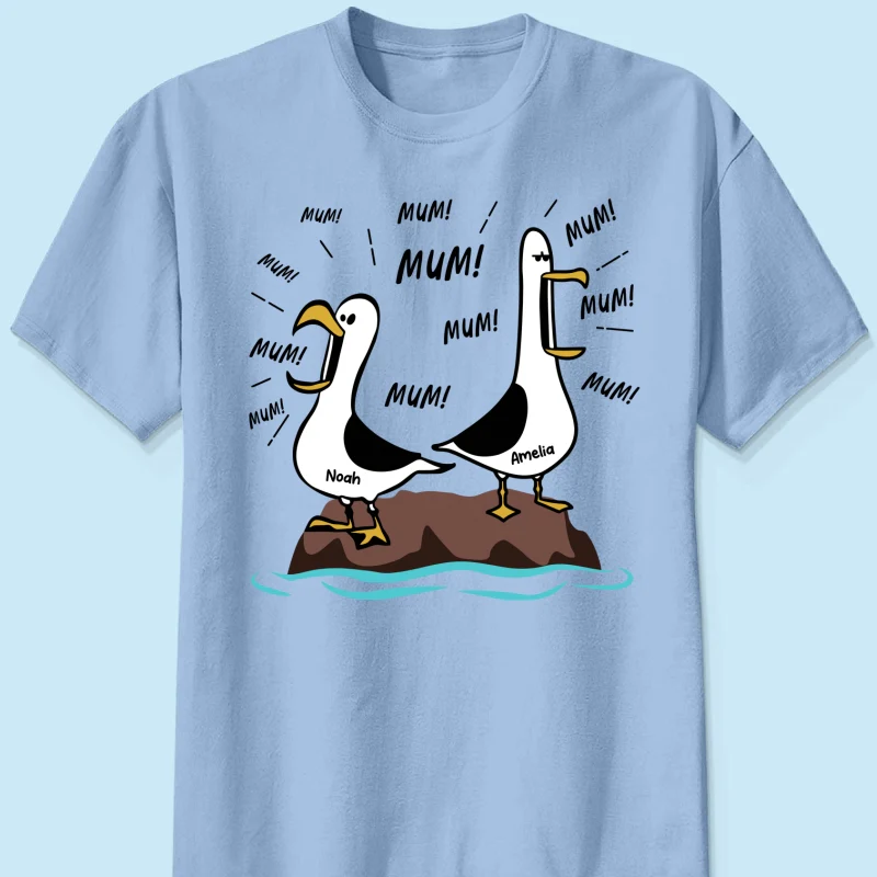 Seagull Mum Mum Mum Custom Name - Personalised Shirt - Funny Mother's Day Gift For Mum - Image 15