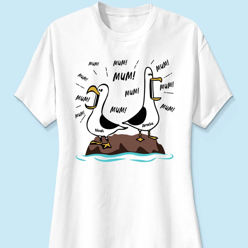 Seagull Mum Mum Mum Custom Name - Personalised Shirt - Funny Mother's Day Gift For Mum - Image 16