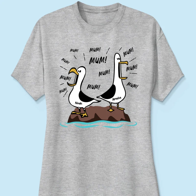 Seagull Mum Mum Mum Custom Name - Personalised Shirt - Funny Mother's Day Gift For Mum - Image 17