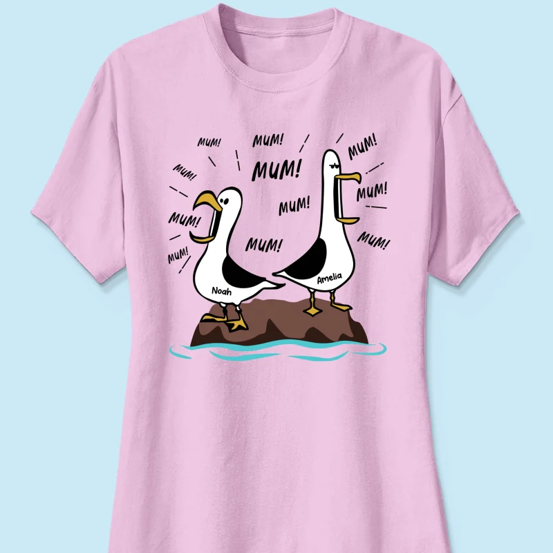 Seagull Mum Mum Mum Custom Name - Personalised Shirt - Funny Mother's Day Gift For Mum - Image 18