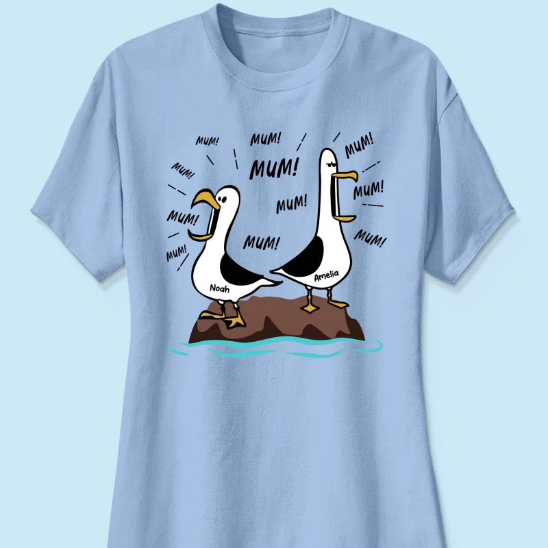 Seagull Mum Mum Mum Custom Name - Personalised Shirt - Funny Mother's Day Gift For Mum - Image 19