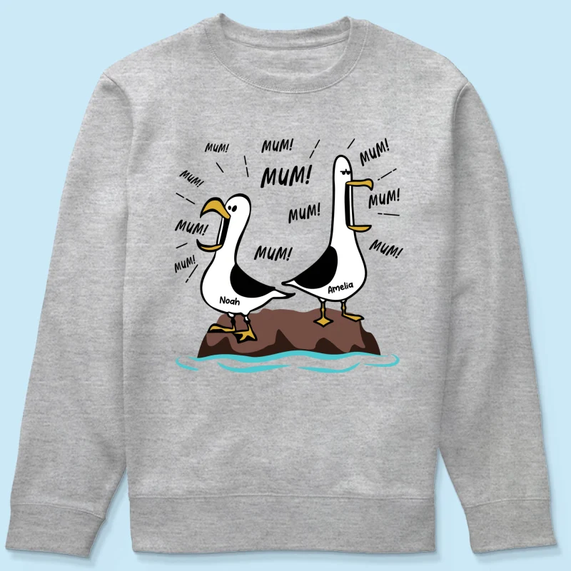 Seagull Mum Mum Mum Custom Name - Personalised Shirt - Funny Mother's Day Gift For Mum - Image 26