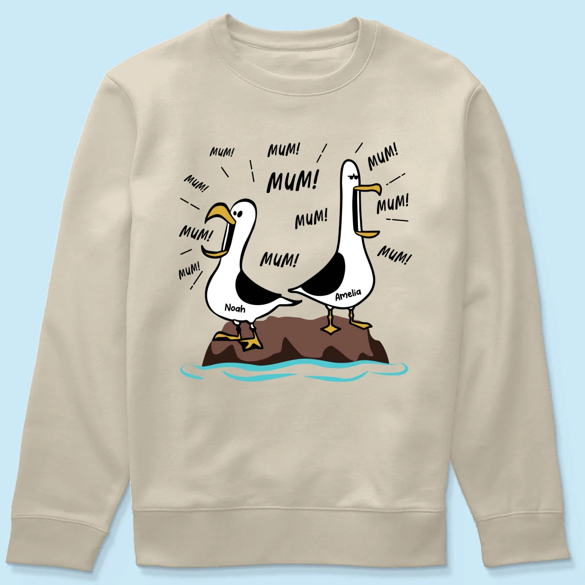 Seagull Mum Mum Mum Custom Name - Personalised Shirt - Funny Mother's Day Gift For Mum - Image 28