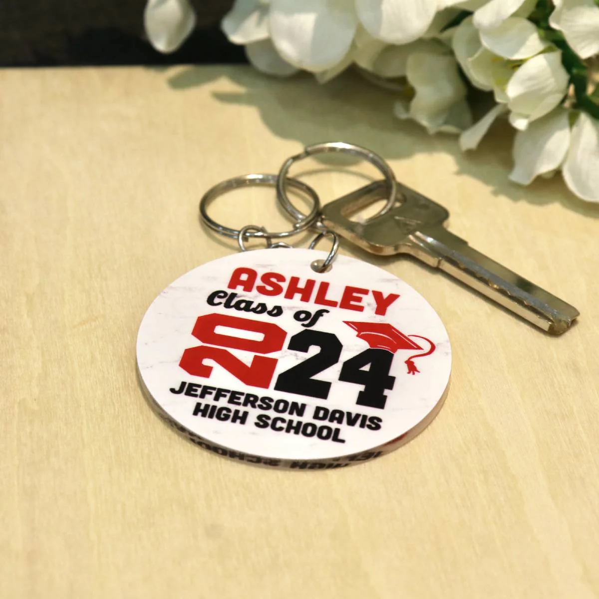 Senior Class Of 2024 Graduation Gift Personalized Acrylic Keychain - Image 5