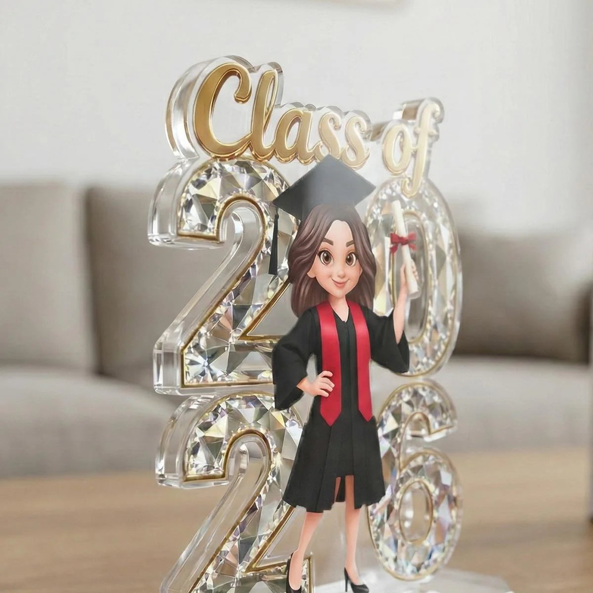 Senior Class Of 2026 2027 Graduate Keepsake 2D Flat - Personalized Acrylic Block Plaque - Graduation Gift For Daughter, Son - Image 3