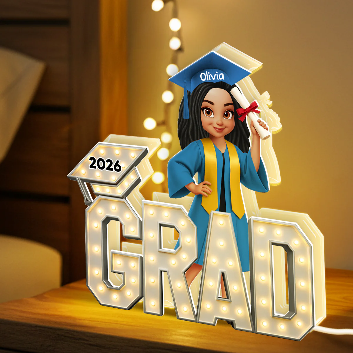 Senior Grad Marquee Pattern - Personalized Light Box - Sentimental Gift for Seniors, Daughter, Son, Grandkids - Image 8