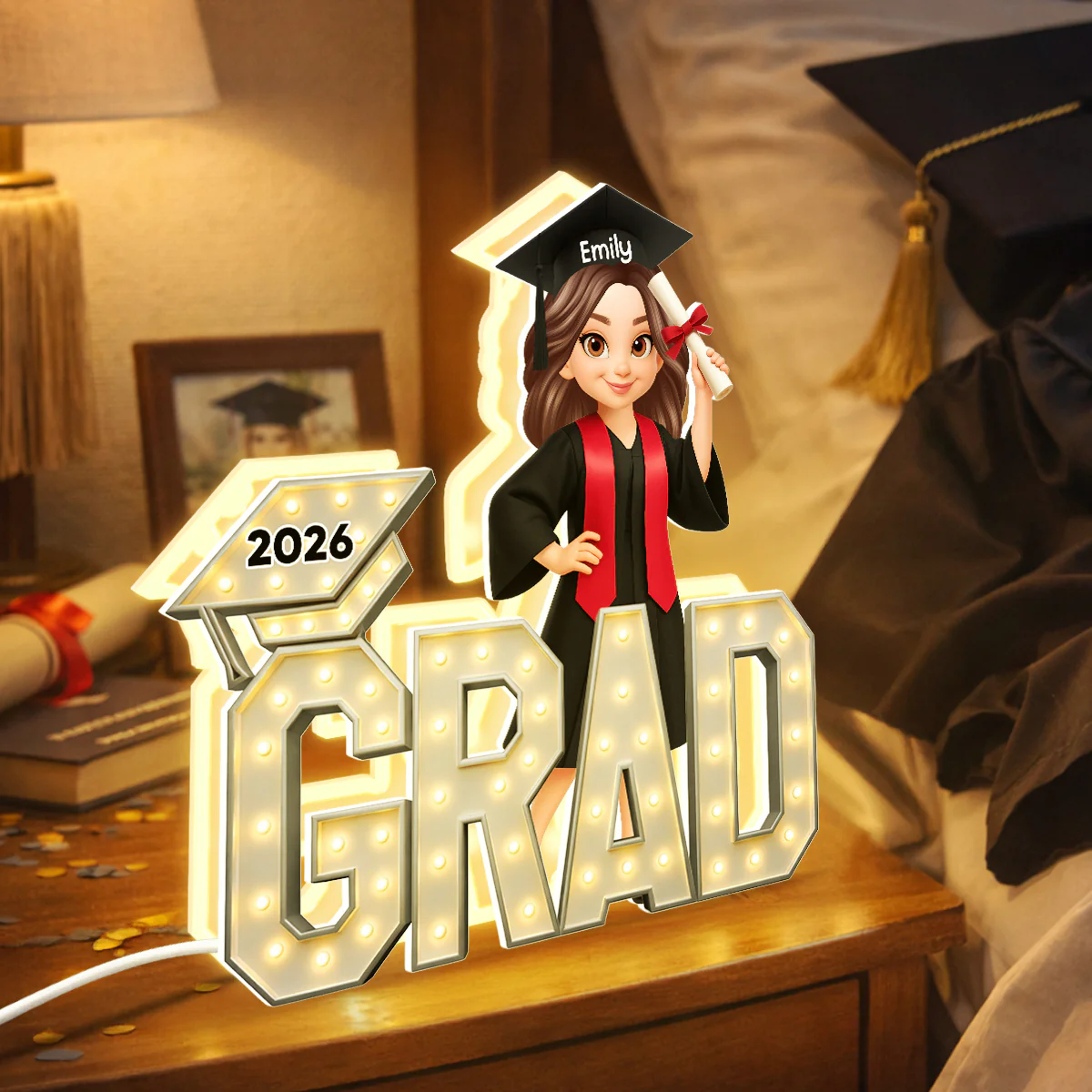 Senior Grad Marquee Pattern - Personalized Light Box - Sentimental Gift for Seniors, Daughter, Son, Grandkids - Image 9