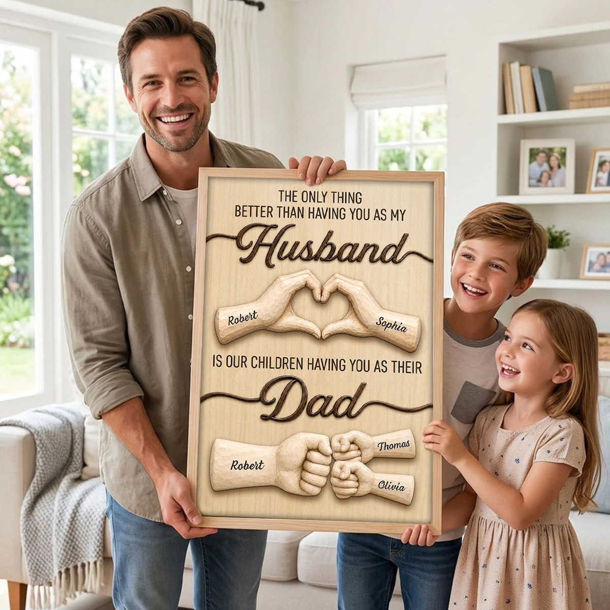 Sentimental Rustic The Only Thing Better Than Having You As Husband - Personalized Poster - Father's Day Gift For Husband, Dad - Image 5