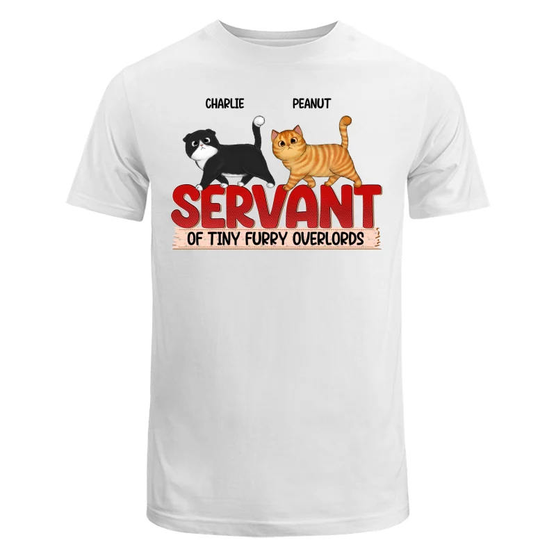 Servant Of Walking Fluffy Cat Gift For Cat Lover Personalized Shirt - Image 5