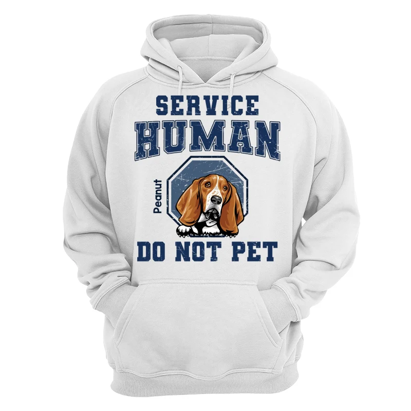 Service Human Peeking Dog Personalized Light Shirt - Image 13