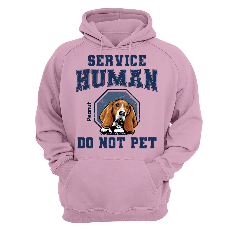 Service Human Peeking Dog Personalized Light Shirt - Image 15