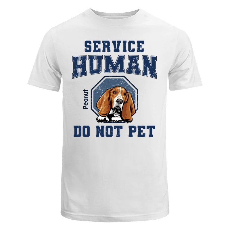 Service Human Peeking Dog Personalized Light Shirt - Image 5