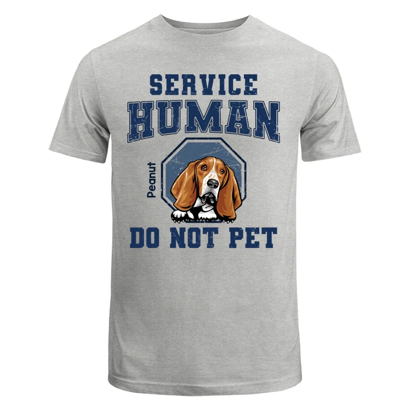 Service Human Peeking Dog Personalized Light Shirt - Image 6