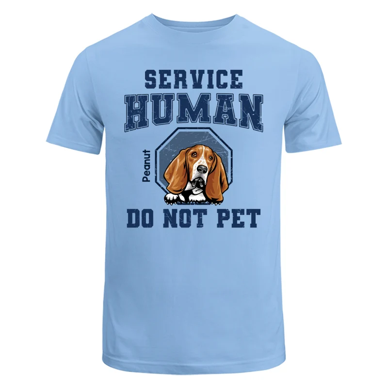 Service Human Peeking Dog Personalized Light Shirt - Image 8