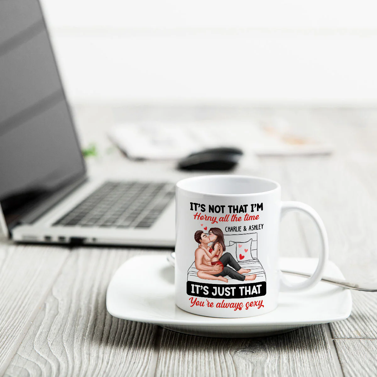 Sexy Couple Kissing It‘s Just That You Are Always Sexy Funny Gift For Him For Her Personalized Mug - Image 3