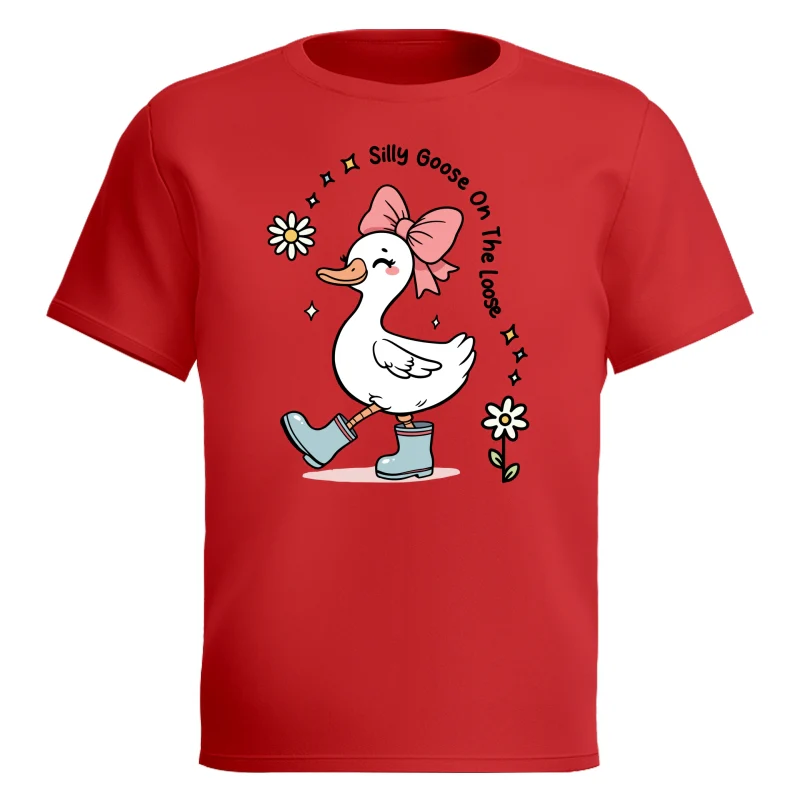 Silly Goose On The Loose Funny Shirt For Kid, Little Girl - Image 14