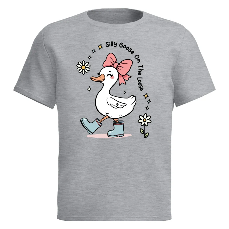 Silly Goose On The Loose Funny Shirt For Kid, Little Girl - Image 6