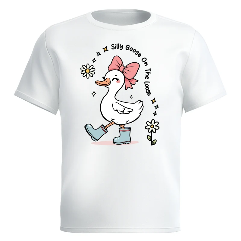 Silly Goose On The Loose Funny Shirt For Kid, Little Girl - Image 7