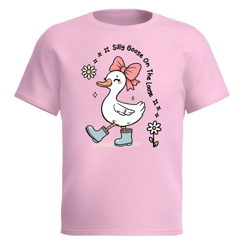 Silly Goose On The Loose Funny Shirt For Kid, Little Girl - Image 8