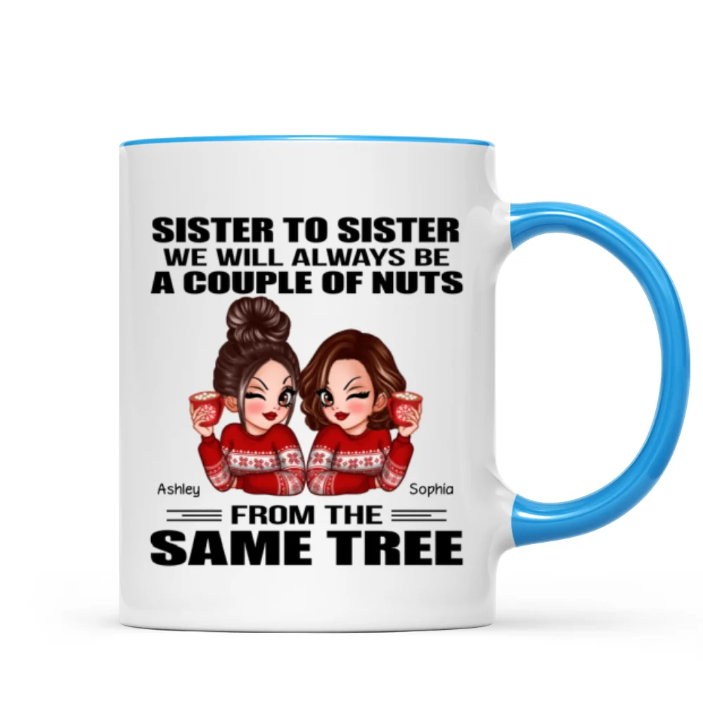 Sister To Sister Personalized Mug, Christmas Gift - Image 10