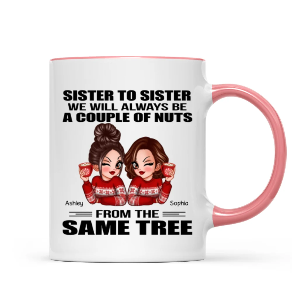 Sister To Sister Personalized Mug, Christmas Gift - Image 11