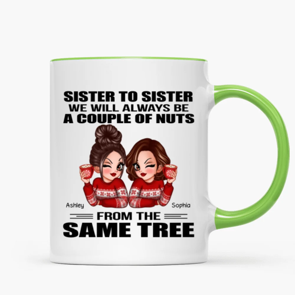 Sister To Sister Personalized Mug, Christmas Gift - Image 12