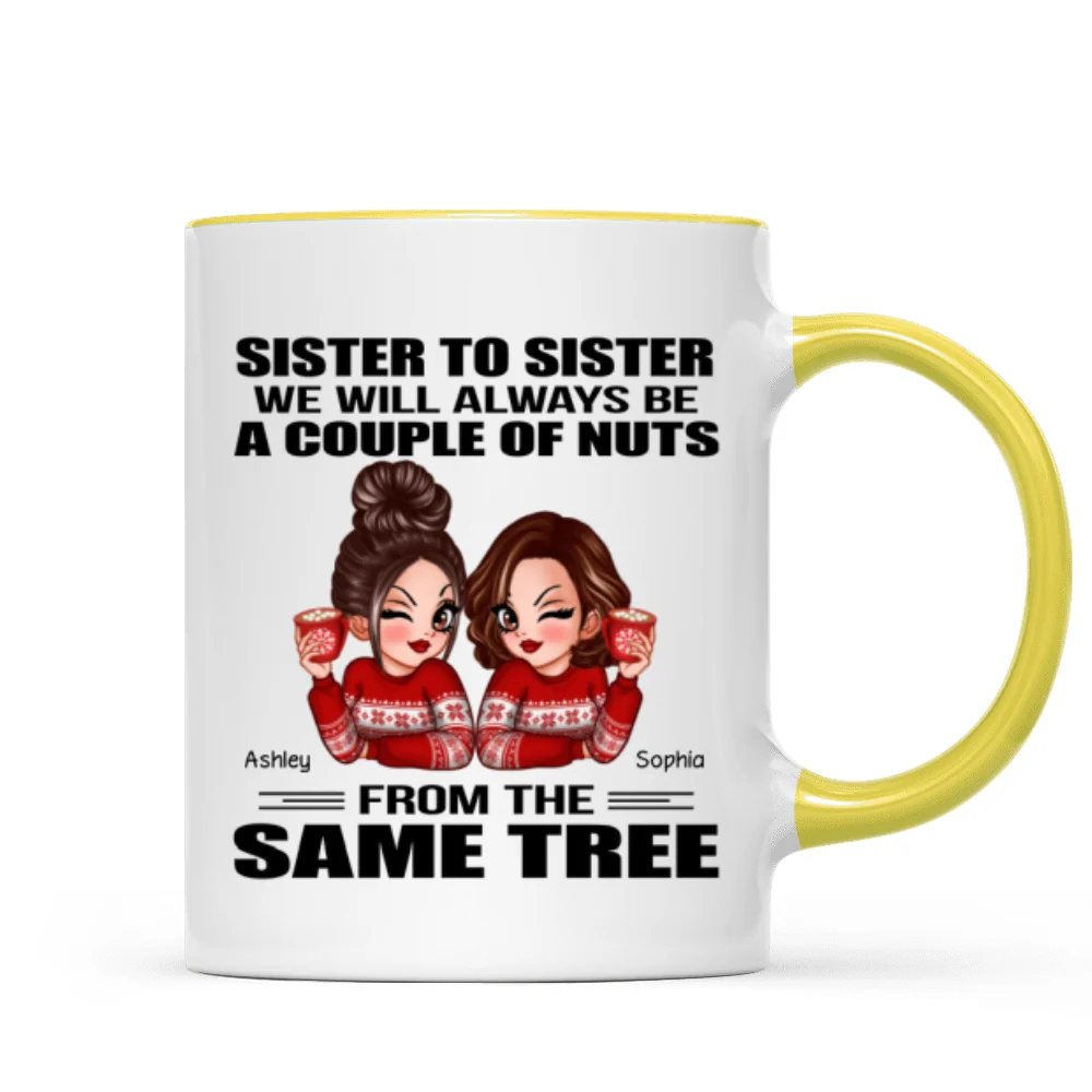 Sister To Sister Personalized Mug, Christmas Gift - Image 14