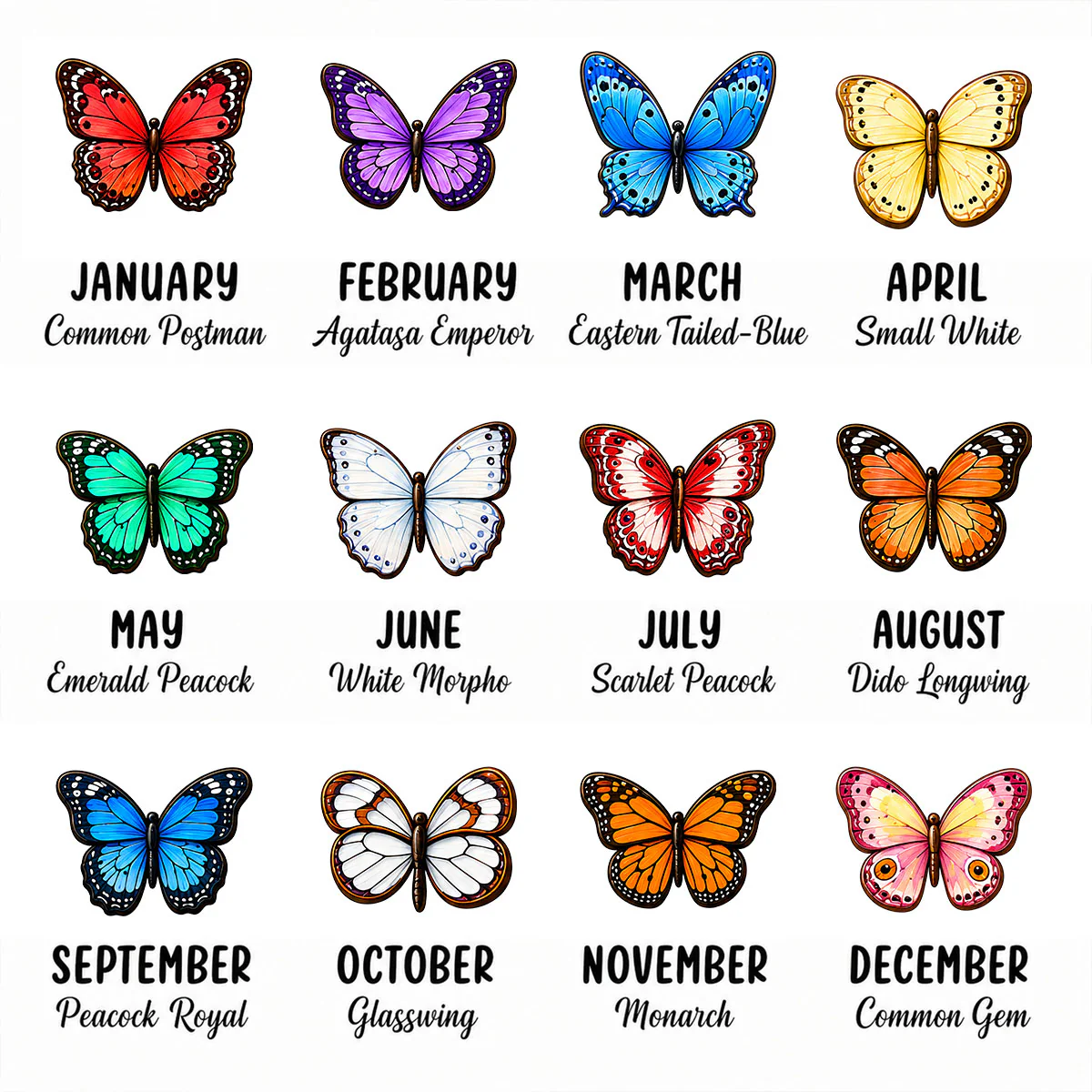 Sisters Besties Are Like Butterflies 2D Flat - Personalized Wooden Plaque - Gift For Besties, Sisters - Image 9