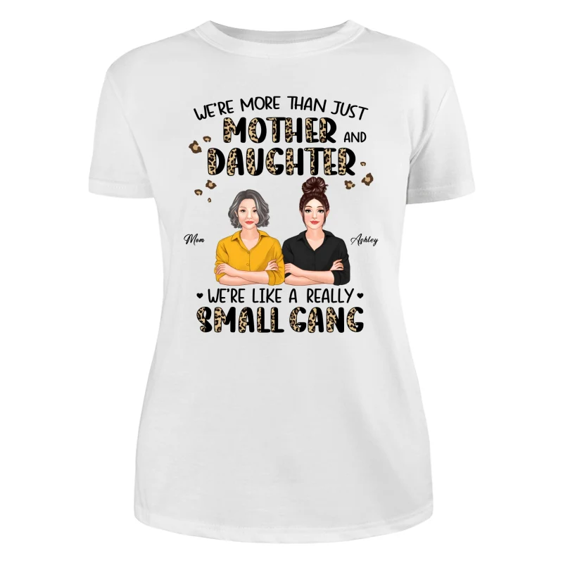 Small Gang Leopard Realistic Mother And Daughter Personalized Shirt - Image 9