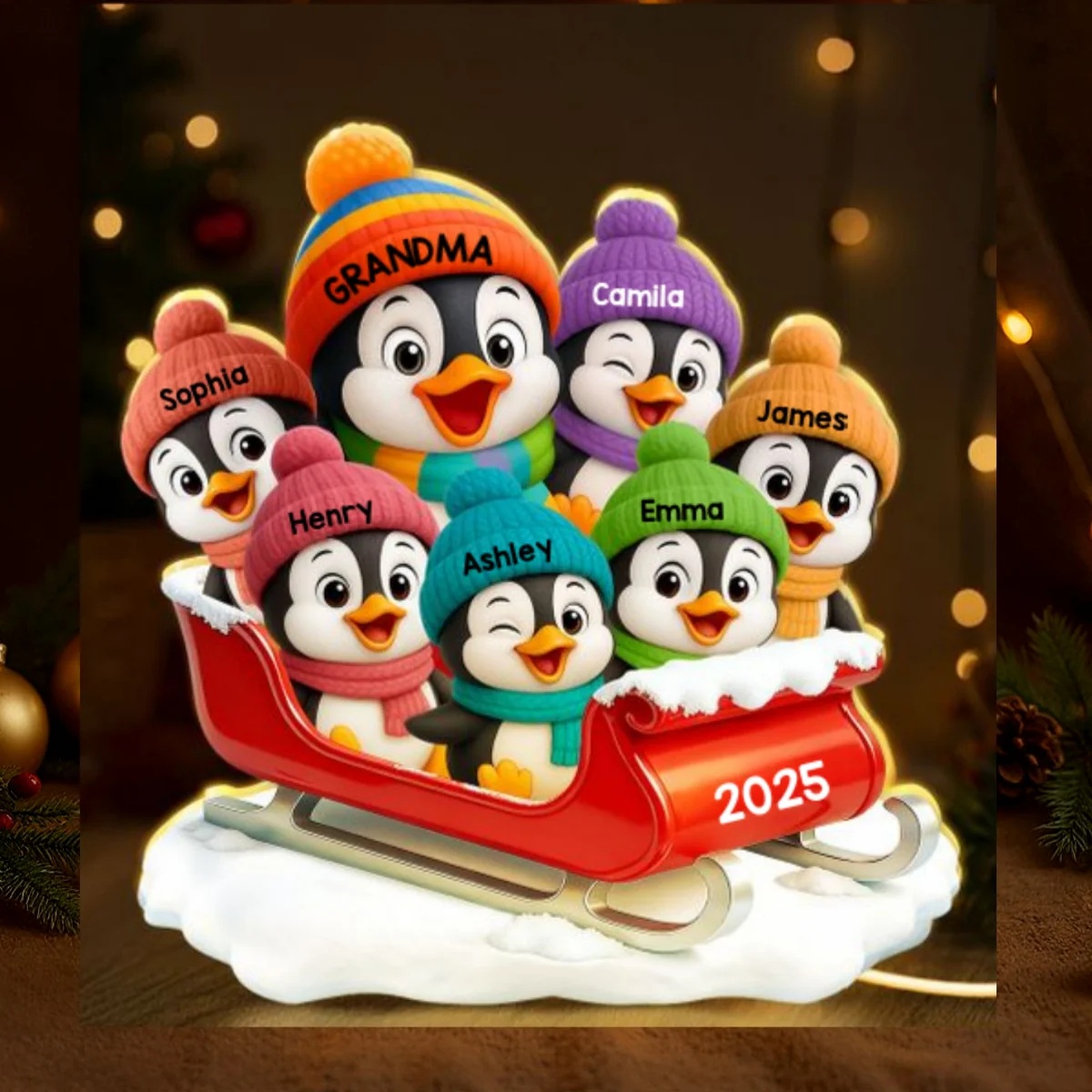 Eternal Glow – Custom Night Light | Heartfelt Christmas Gift for for Grandma, Mom, Family, Couple - Image 12