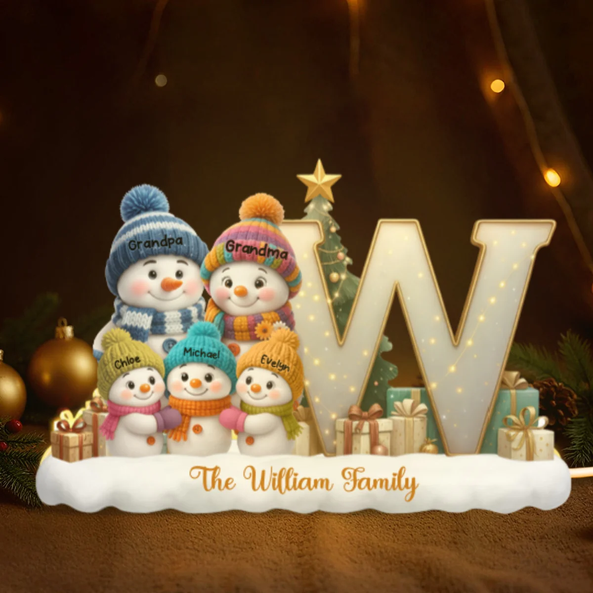 Eternal Glow – Custom Night Light | Heartfelt Christmas Gift for for Grandma, Mom, Family, Couple - Image 13