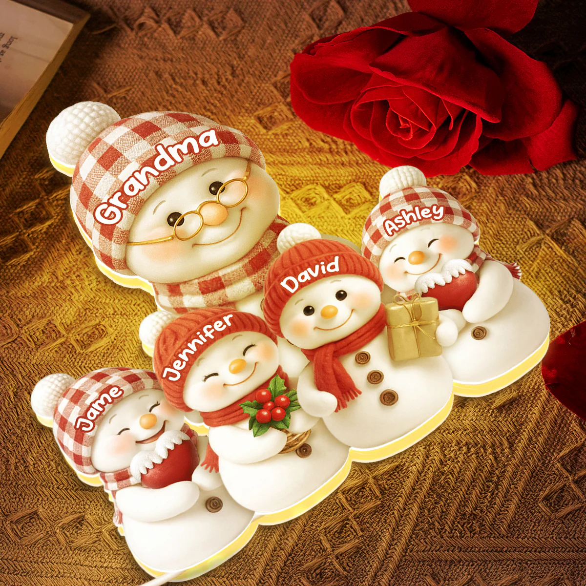 Eternal Glow – Custom Night Light | Heartfelt Christmas Gift for for Grandma, Mom, Family, Couple - Image 6