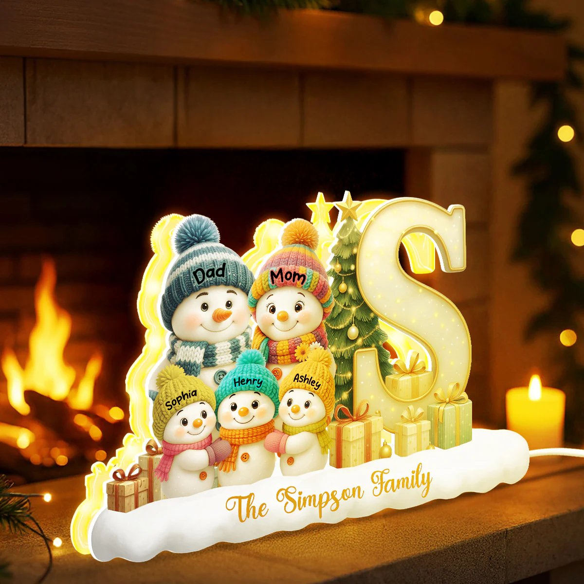 Eternal Glow – Custom Night Light | Heartfelt Christmas Gift for for Grandma, Mom, Family, Couple - Image 8