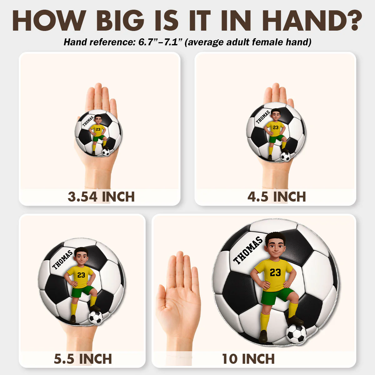 Soccer Boy & Girl - Personalized Acrylic Locker Magnet - Back To School Gift For Daughters, Sons, Grandkids, Teenagers - Image 4