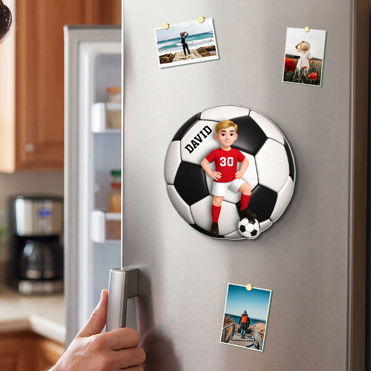 Soccer Boy & Girl - Personalized Acrylic Locker Magnet - Back To School Gift For Daughters, Sons, Grandkids, Teenagers - Image 6