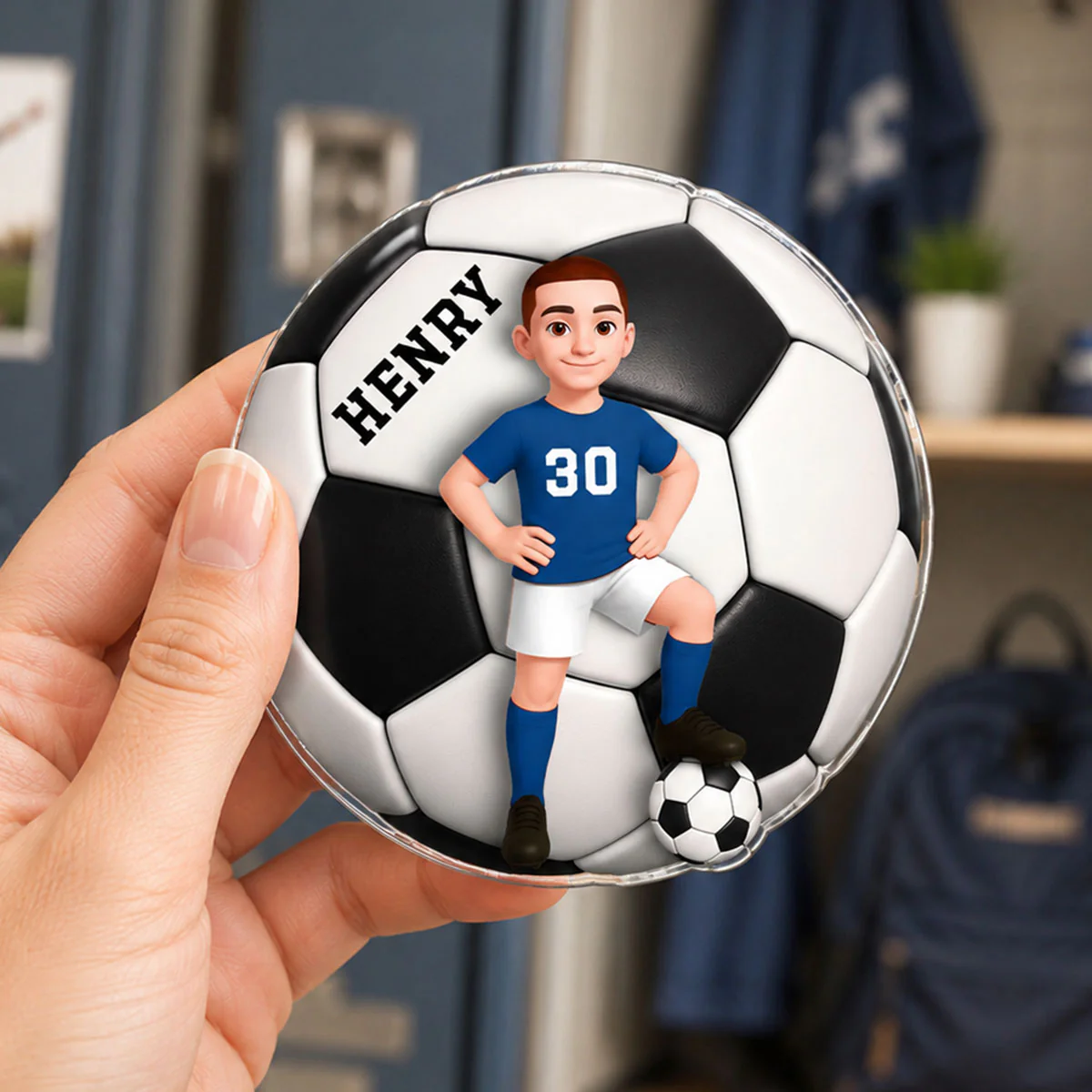 Soccer Boy & Girl - Personalized Acrylic Locker Magnet - Back To School Gift For Daughters, Sons, Grandkids, Teenagers - Image 8
