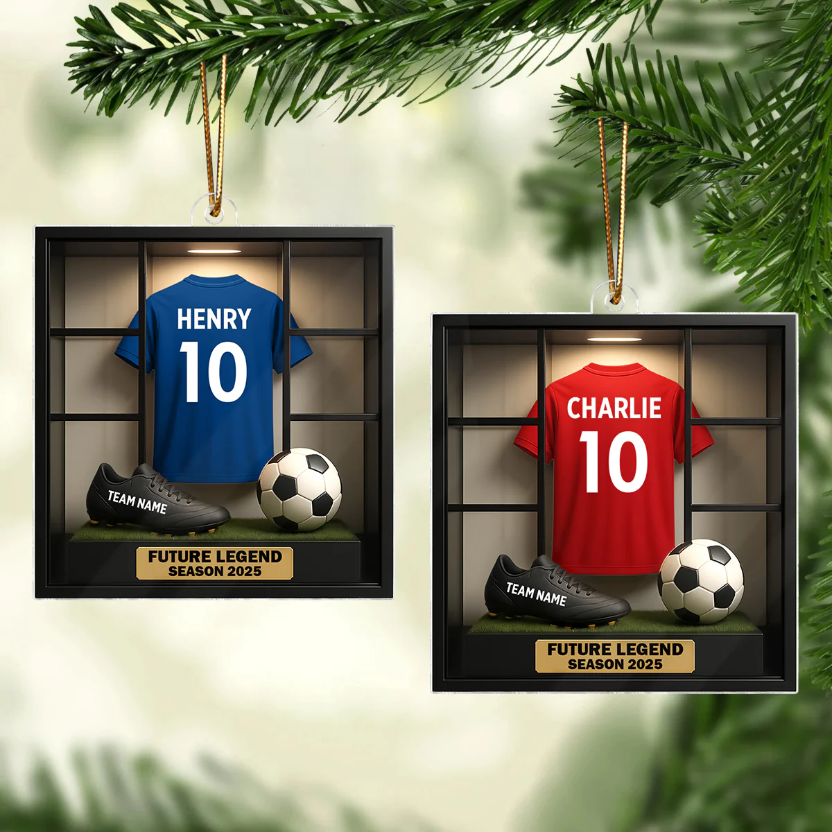 Soccer Legacy Wall - Personalized Acrylic Ornament - Christmas Gift for Sons, Grandsons, Boyfriends - Image 4