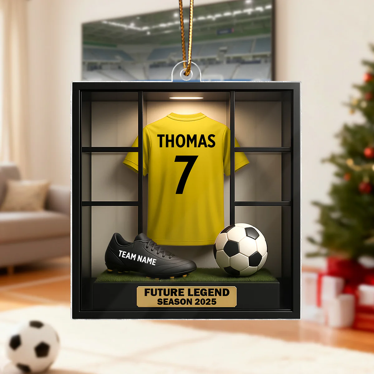 Soccer Legacy Wall - Personalized Acrylic Ornament - Christmas Gift for Sons, Grandsons, Boyfriends - Image 6